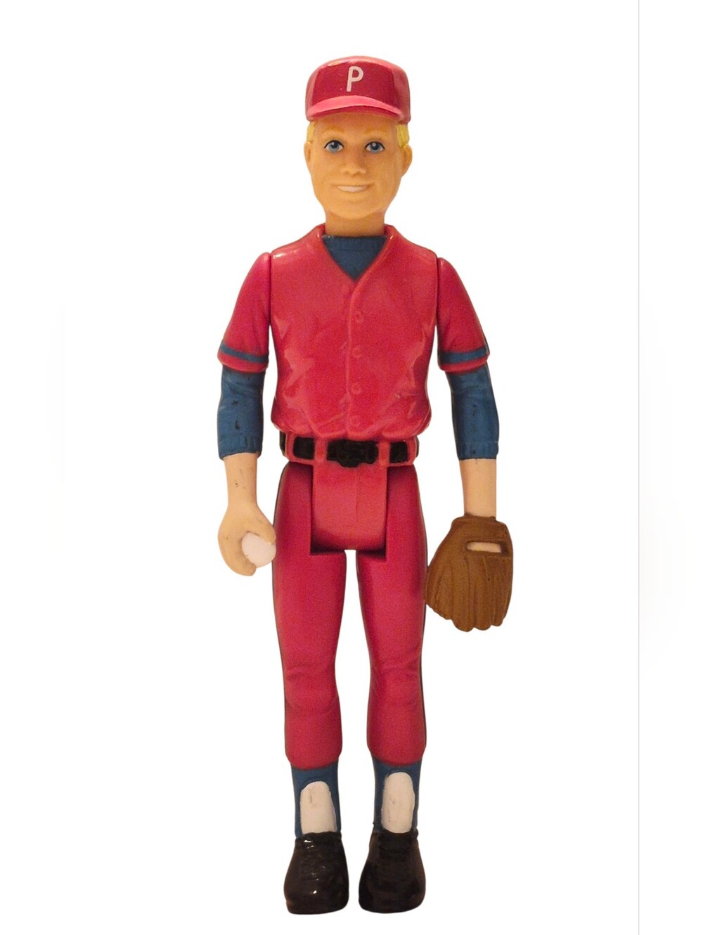 Vintage Hasbro Playskool Dollhouse Baseball Player Doll Figure 6" Toy